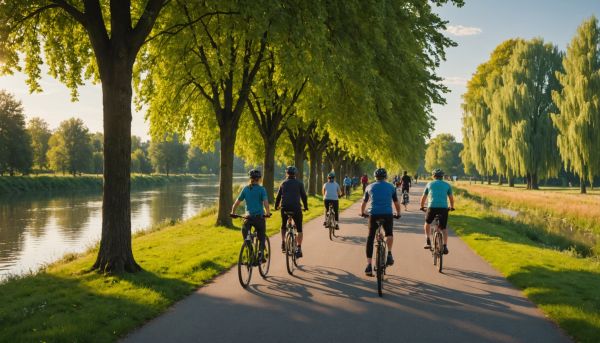 Voies vertes européennes et pistes cyclables le long des fleuves